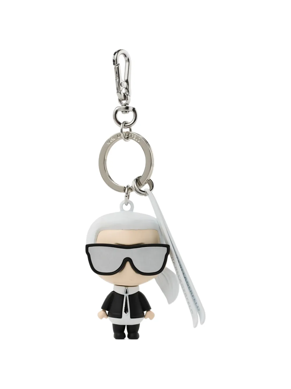 Karl Lagerfeld Ikon Ski-Schlüsselanhänger - Weiß