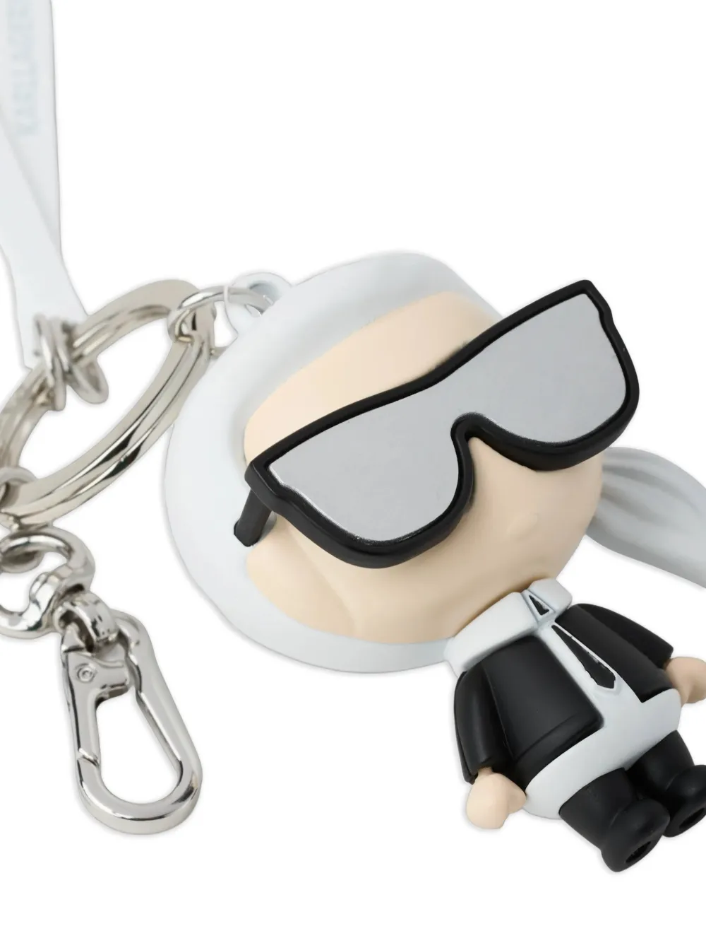 Karl Lagerfeld Ikon ski-sleutelhanger Wit