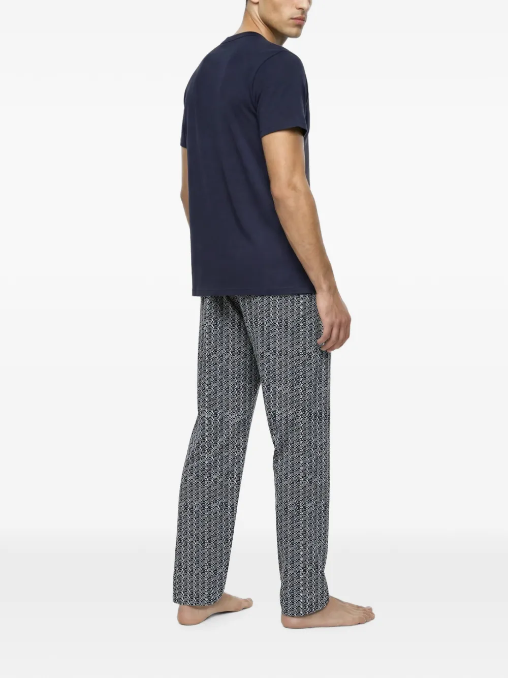 Karl Lagerfeld Ikon lange pyjama Blauw