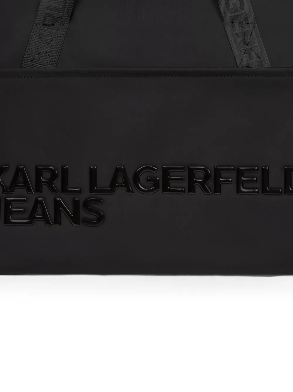 Karl Lagerfeld Jeans Reistas met logoband Zwart