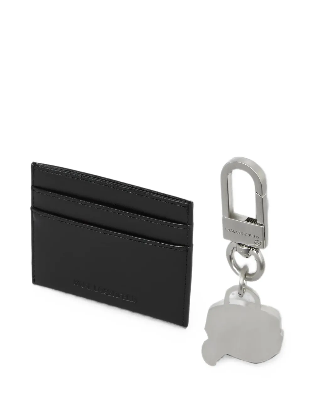 Karl Lagerfeld Ikon pasjeshouder en sleutelhanger Zwart