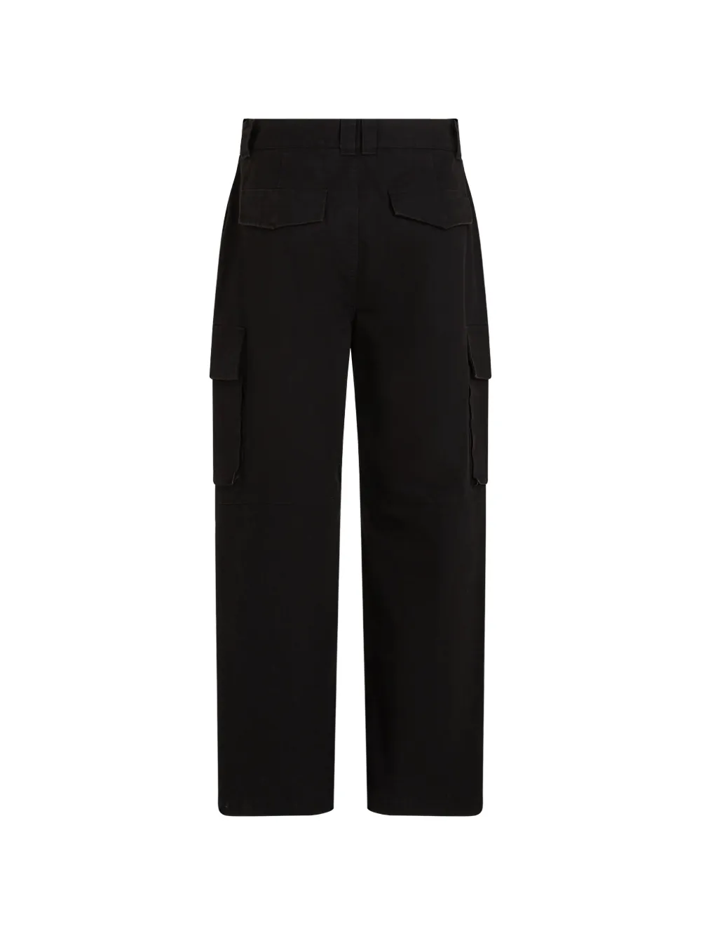 Karl Lagerfeld Jeans Gecoate katoenen cargo broek Zwart