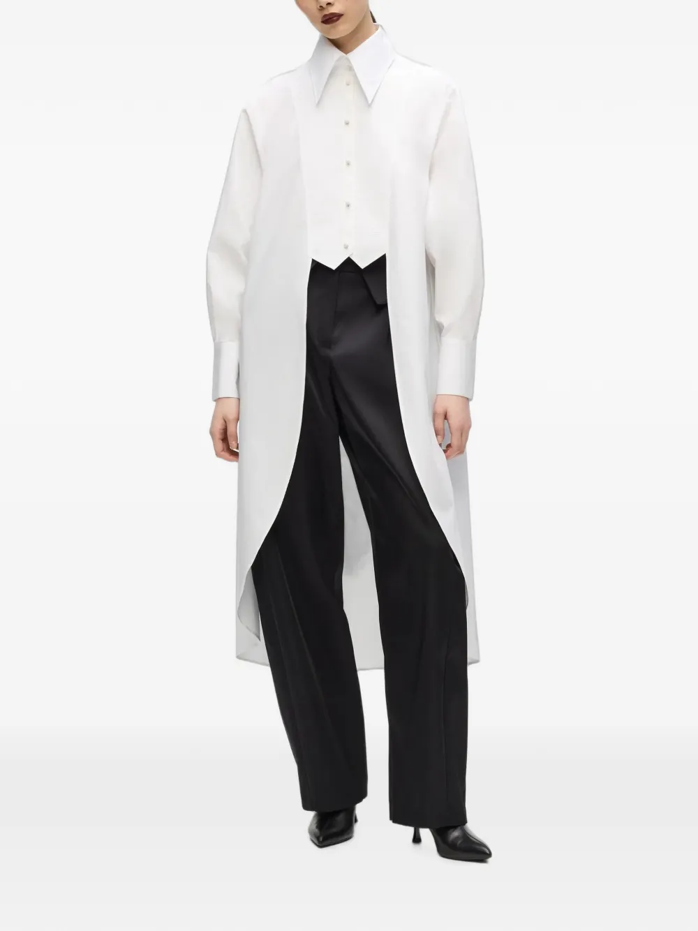 Karl Lagerfeld Karl Studio lange blouse Wit