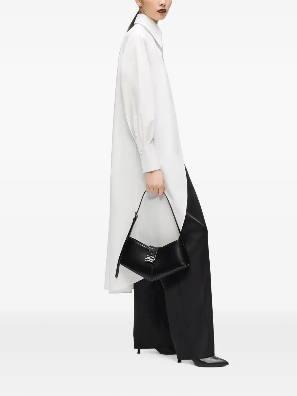 Karl Lagerfeld Karl Studio lange blouse Wit