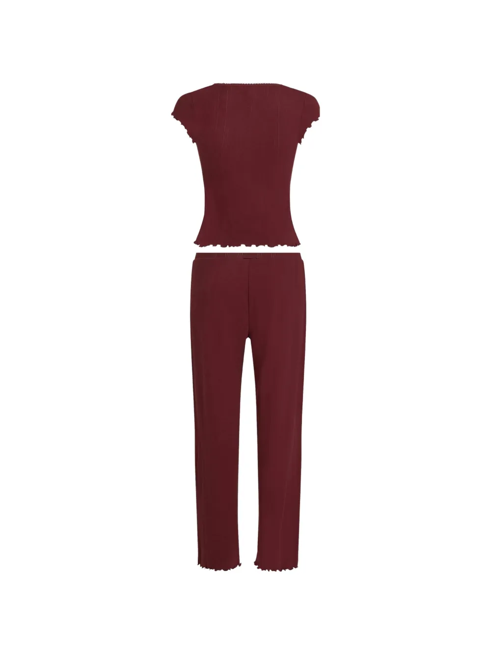 Karl Lagerfeld Autograph pointelle pyjama Rood