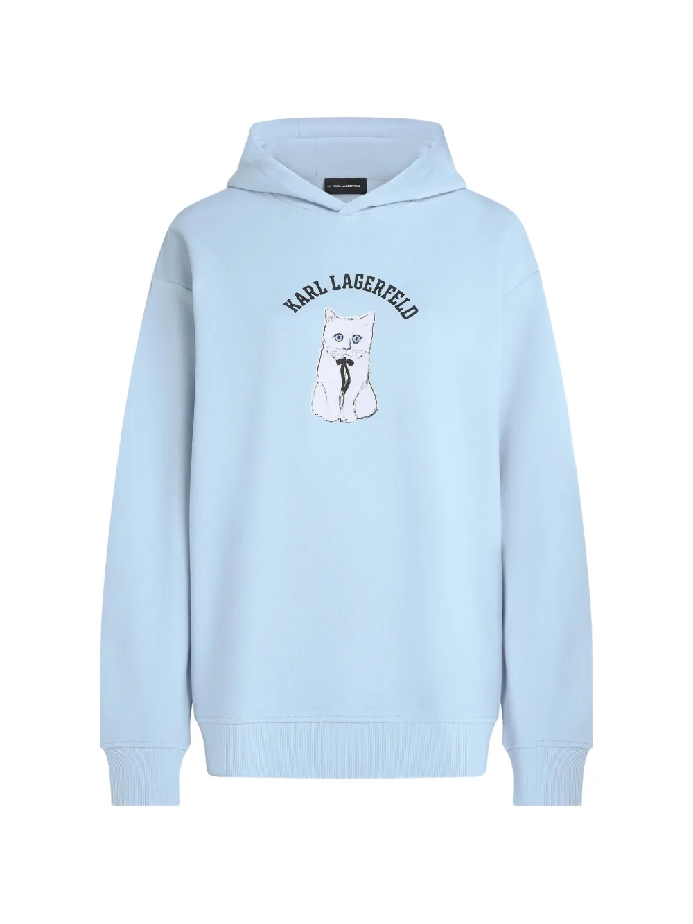 Karl Lagerfeld Felpa Ikon Choupette con cappuccio - Blu