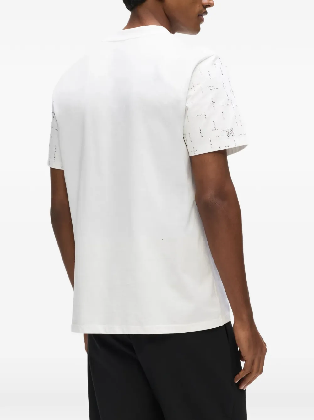Karl Lagerfeld T-shirt verfraaid met stras en monogram Wit