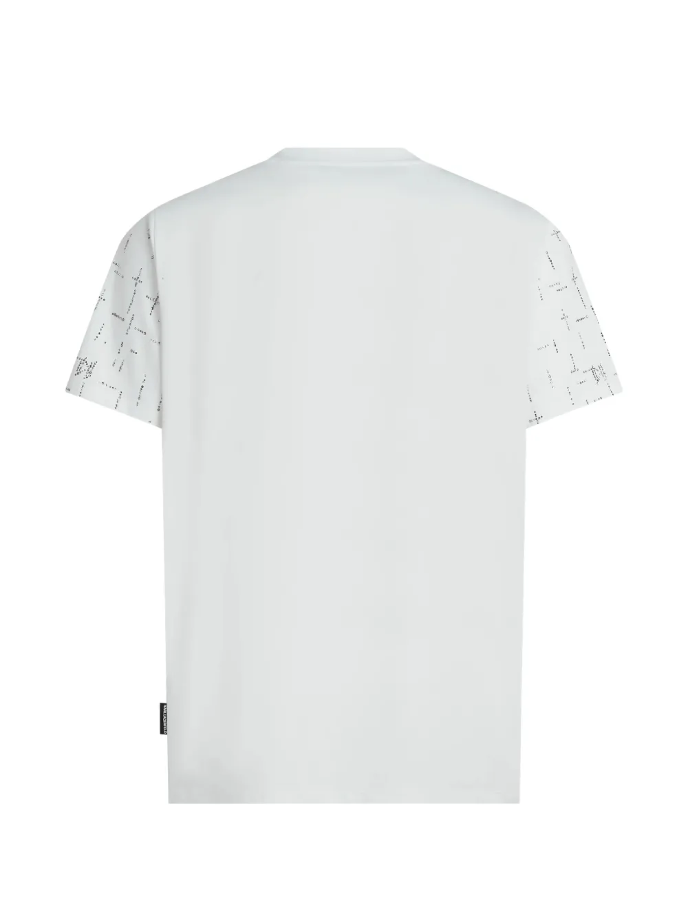 Karl Lagerfeld T-shirt verfraaid met stras en monogram Wit