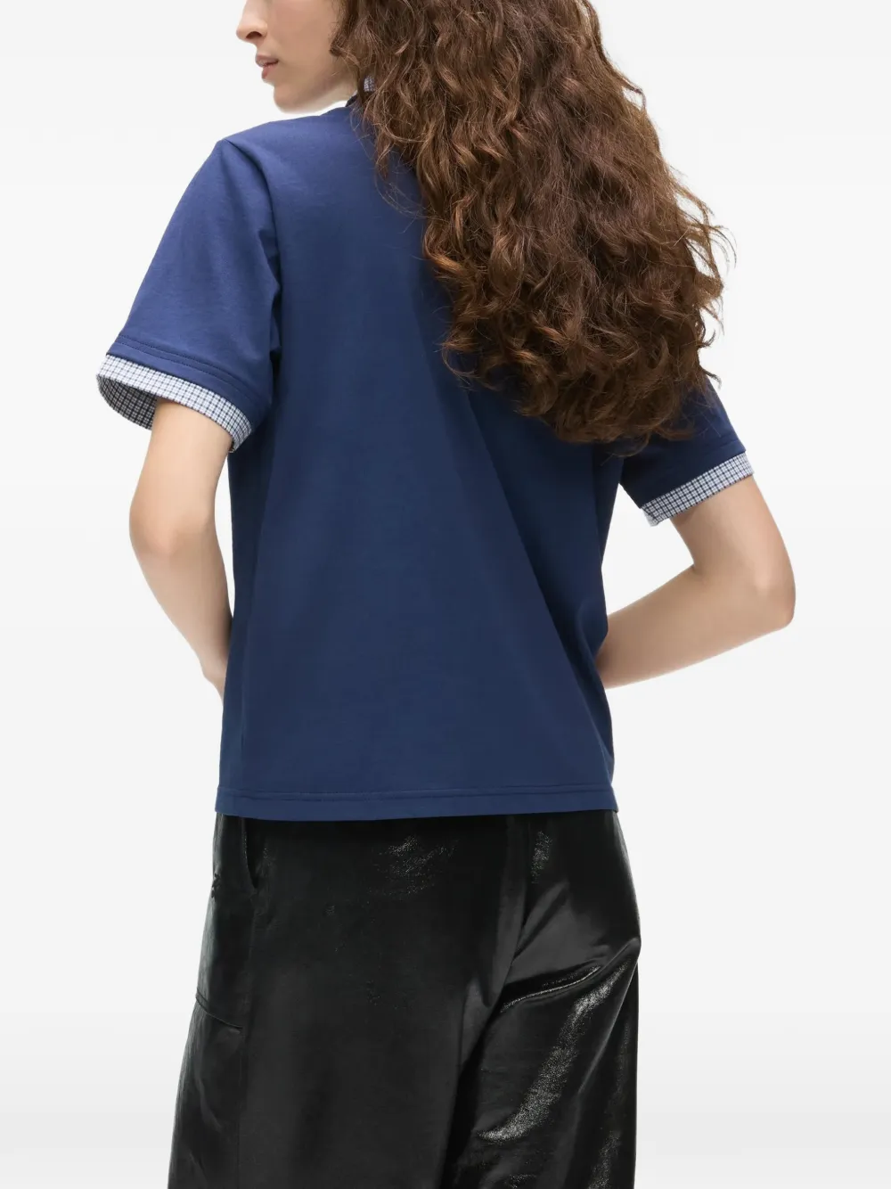 Karl Lagerfeld Ikon poloshirt met stoffenblend Blauw