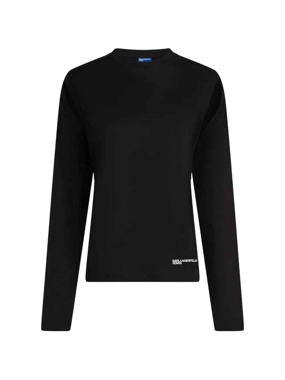 Karl Lagerfeld Jeans Langarmshirt mit Cut-Out - Schwarz