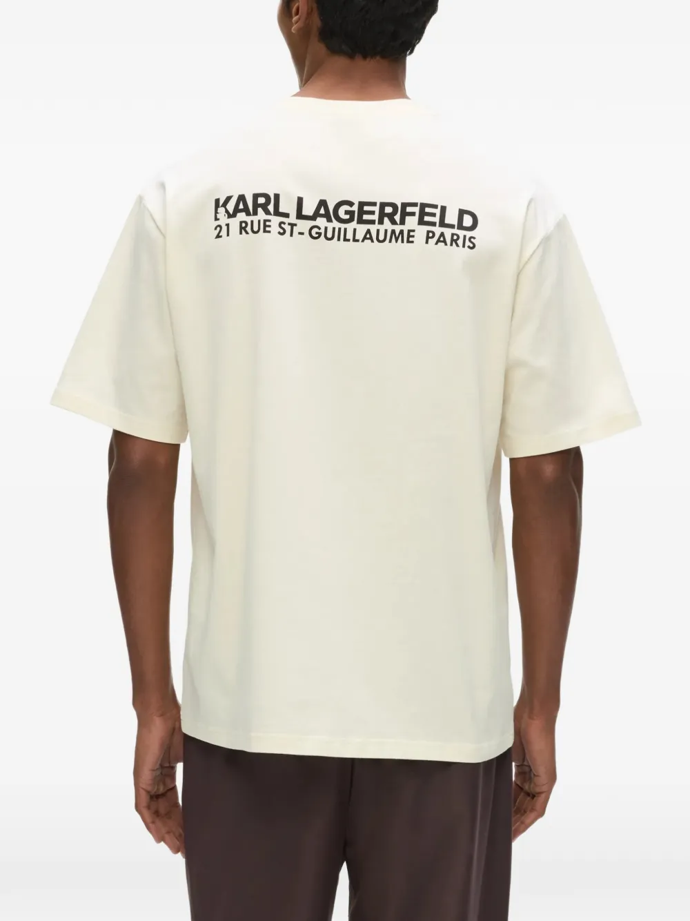 Karl Lagerfeld Rue St-Guillaume relaxed T-shirt Beige