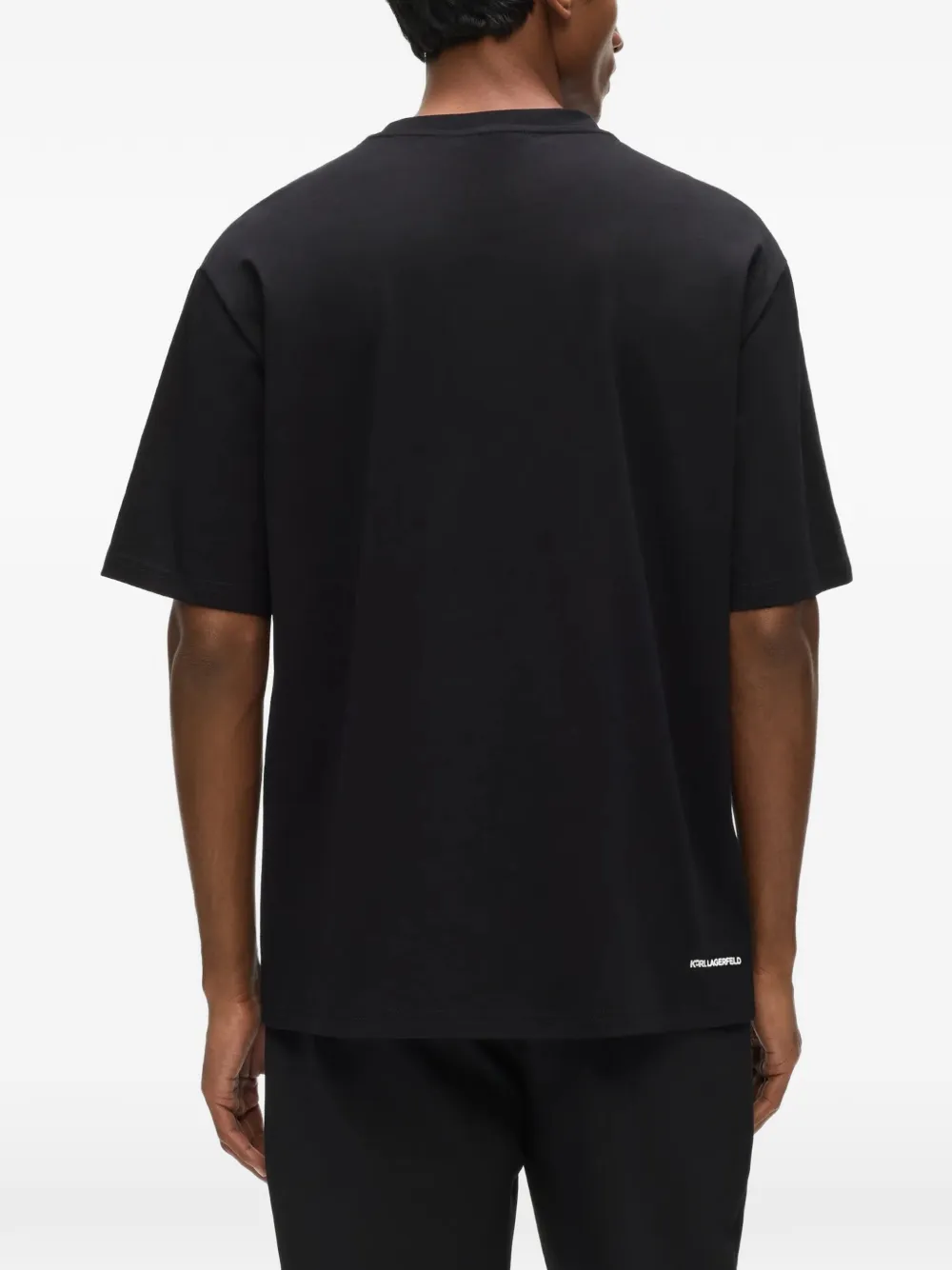 Karl Lagerfeld Ikon Karl T-shirt Zwart