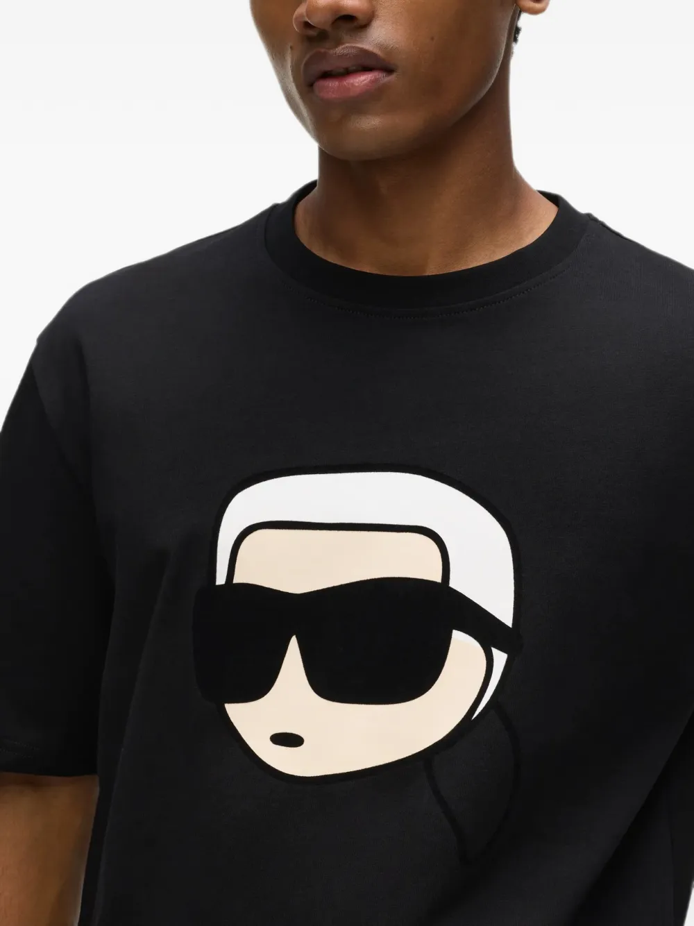 Karl Lagerfeld Ikon Karl T-shirt Zwart