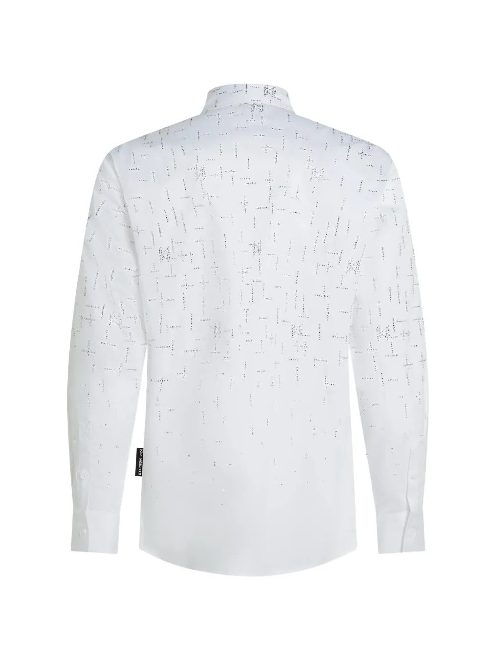 Karl Lagerfeld Overhemd met monogram en stras Wit