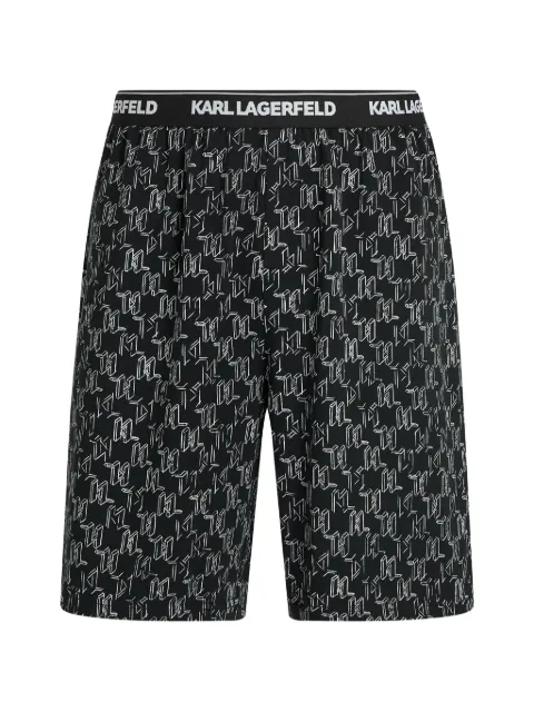 Karl Lagerfeld monogram pajama shorts