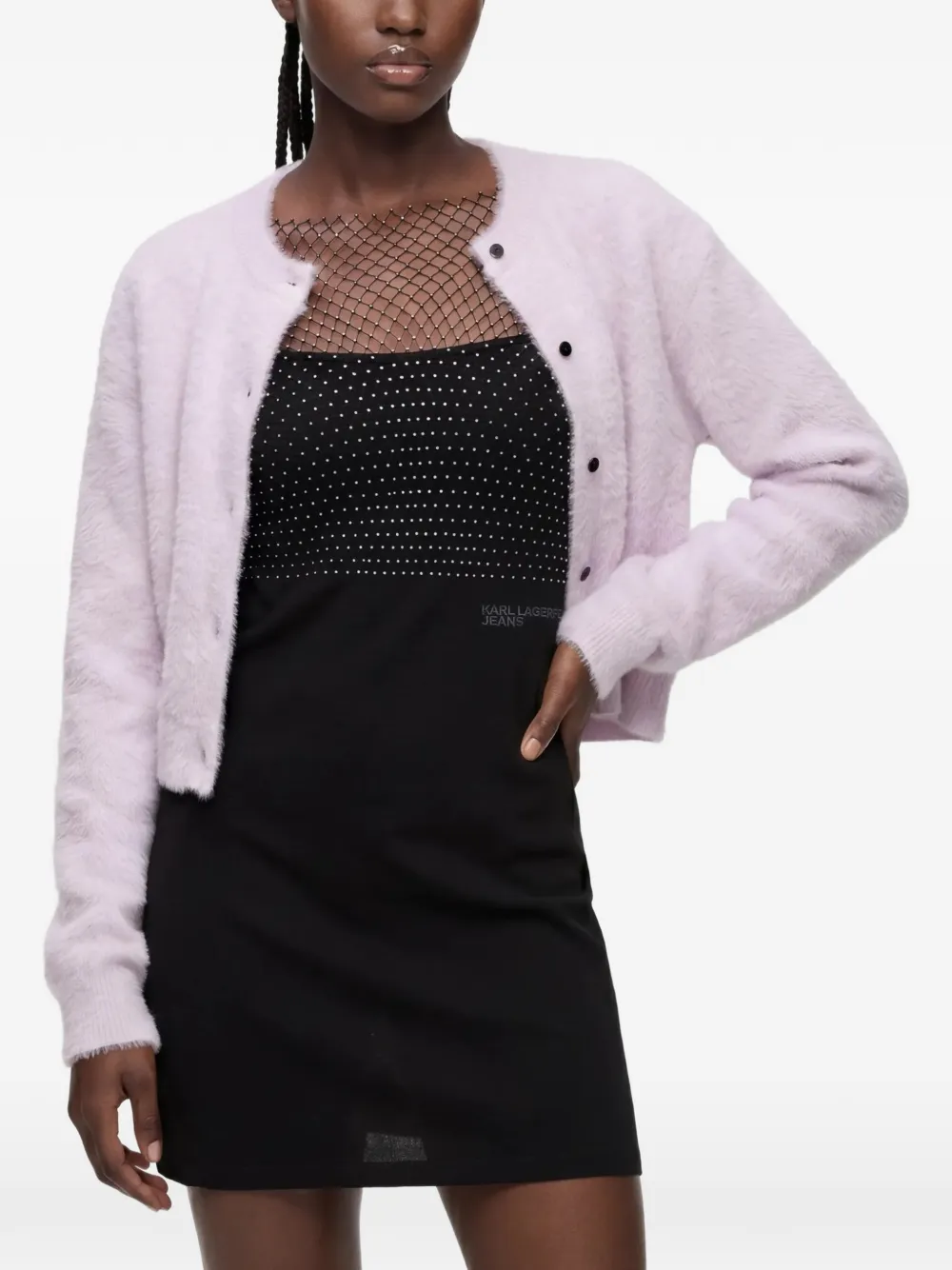 Karl Lagerfeld Jeans Vest met logodetail Roze