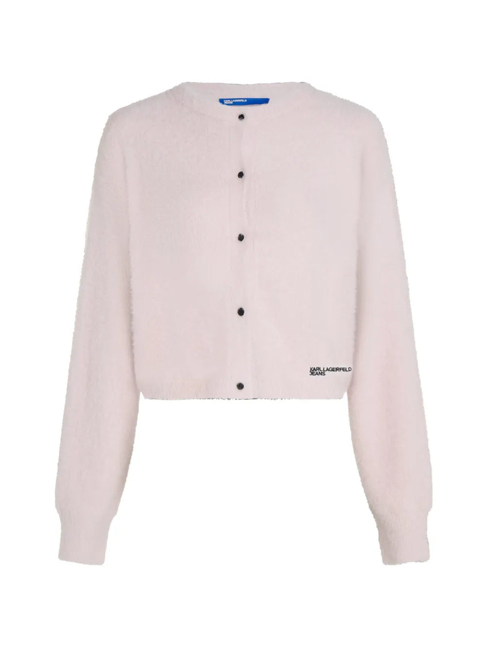 Karl Lagerfeld Jeans logo-detail cardigan - Viola