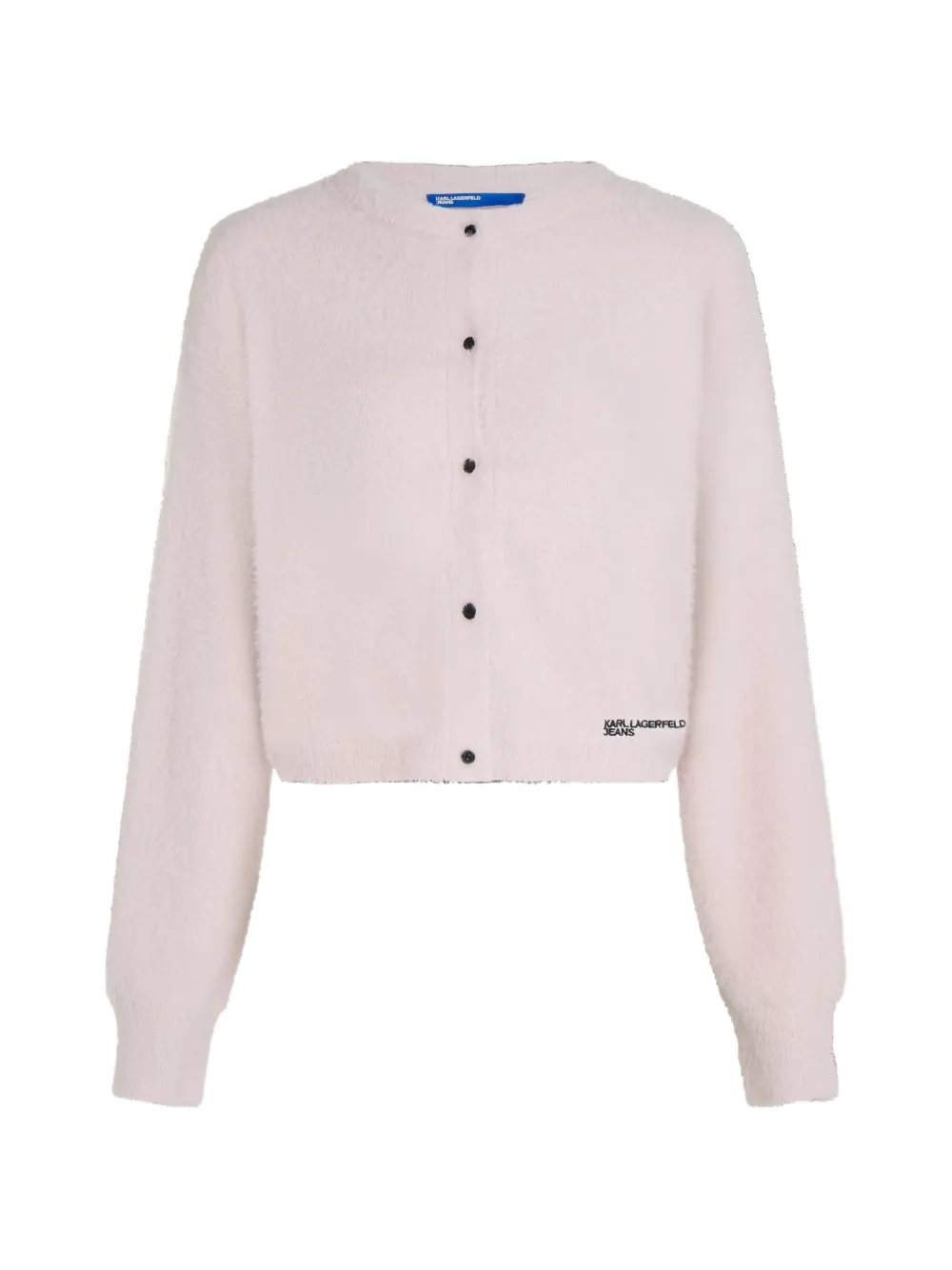 Karl Lagerfeld Jeans logo-detail cardigan - Viola