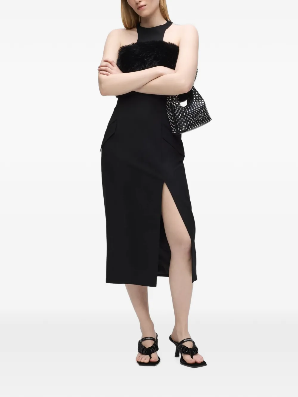 Karl Lagerfeld K Soiree Signature mini-crossbodytas Zwart