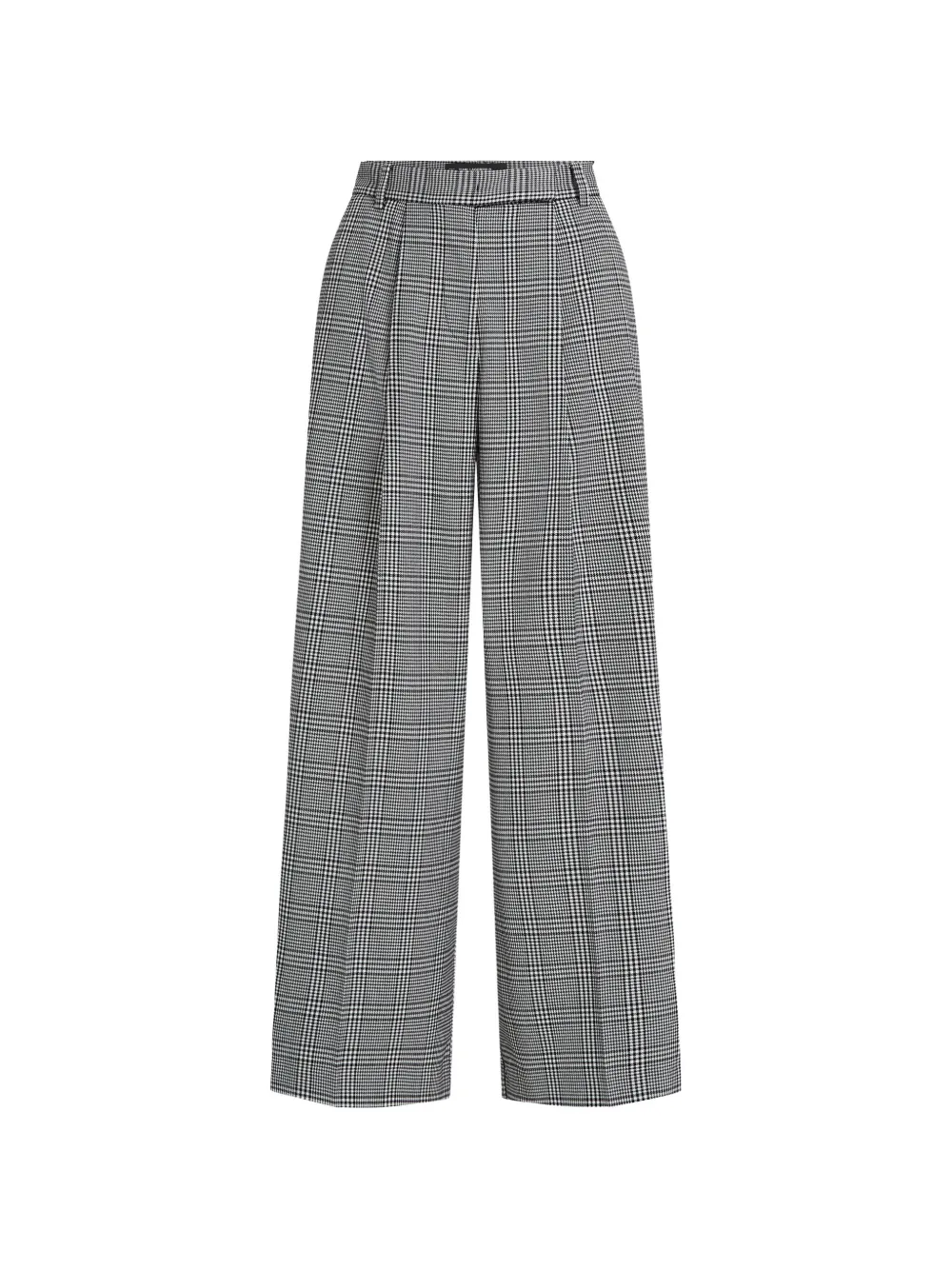 Karl Lagerfeld Weite Hose mit Hahnentrittmuster - Grau