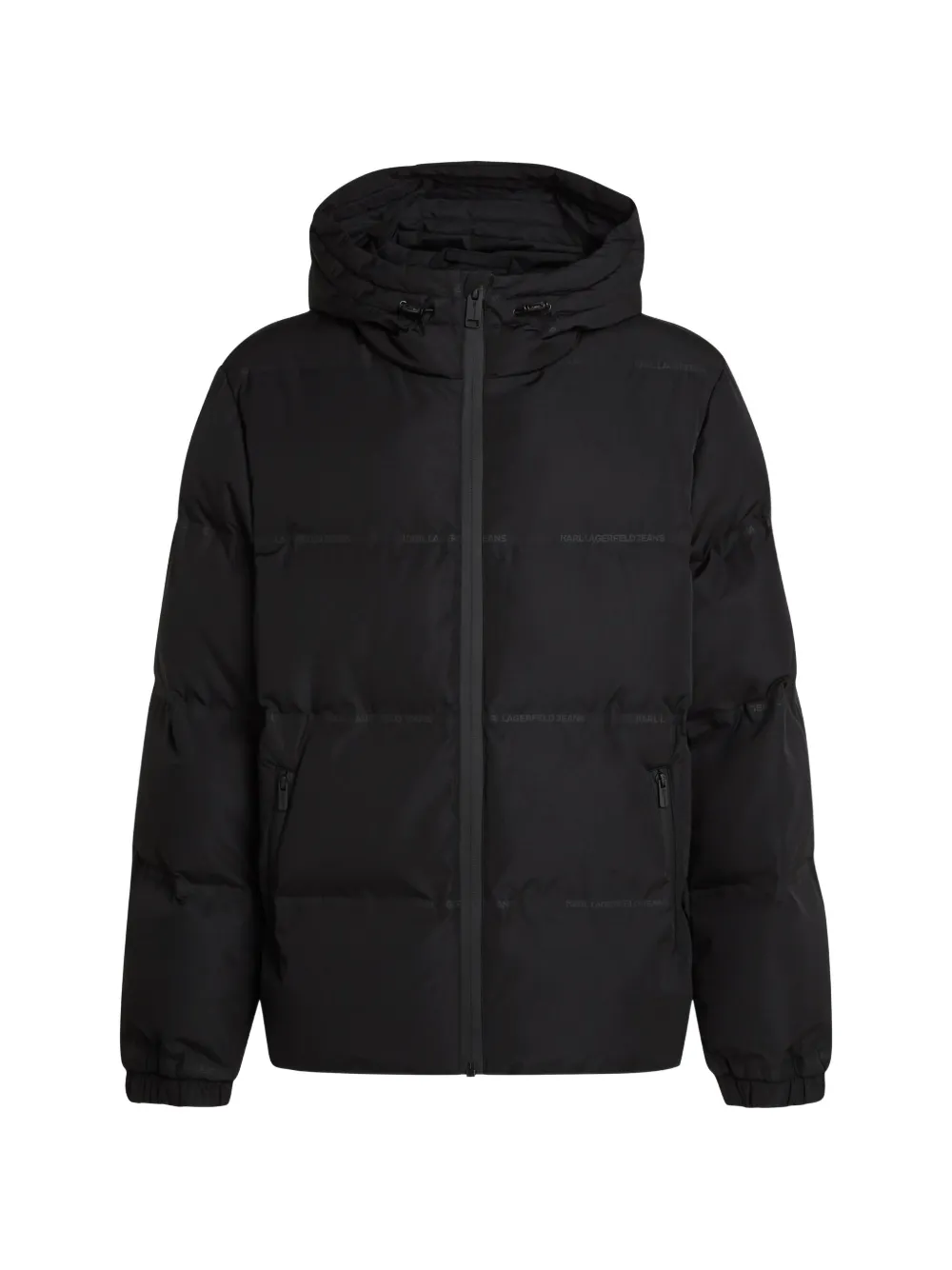 Karl Lagerfeld Jeans Steppjacke mit Logo - Schwarz