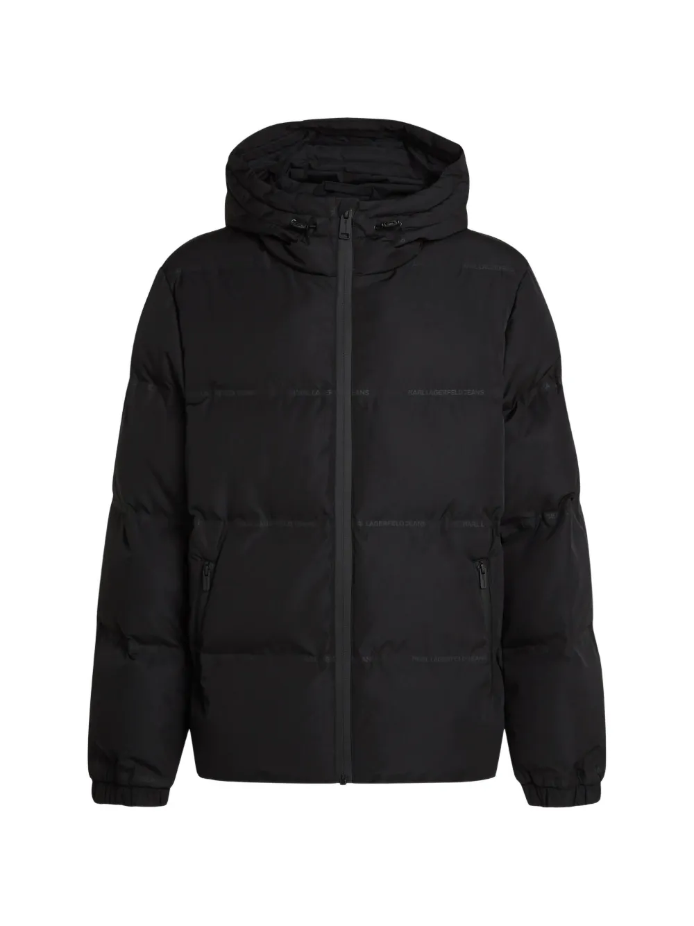 Karl Lagerfeld Jeans Donsjack met logo Zwart