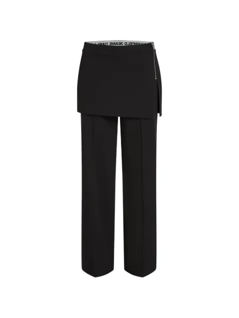 Karl Lagerfeld Jeans skirt-embellishment straight trousers