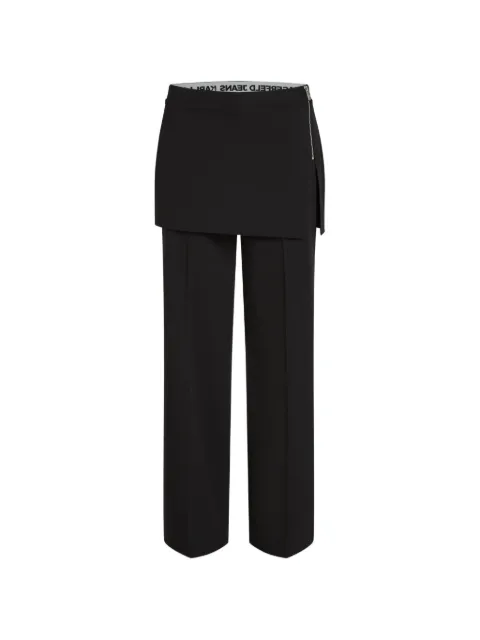 Karl Lagerfeld Jeans pantalones rectos con detalle de falda