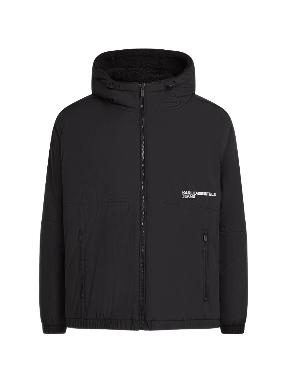 Karl Lagerfeld Jeans reversible logo jacket - Nero
