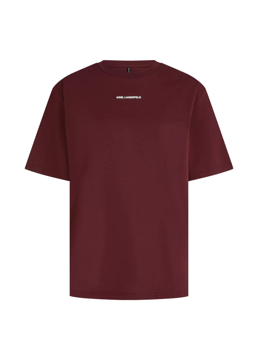 Karl Lagerfeld Athleisure T-Shirt mit Logo - Rot
