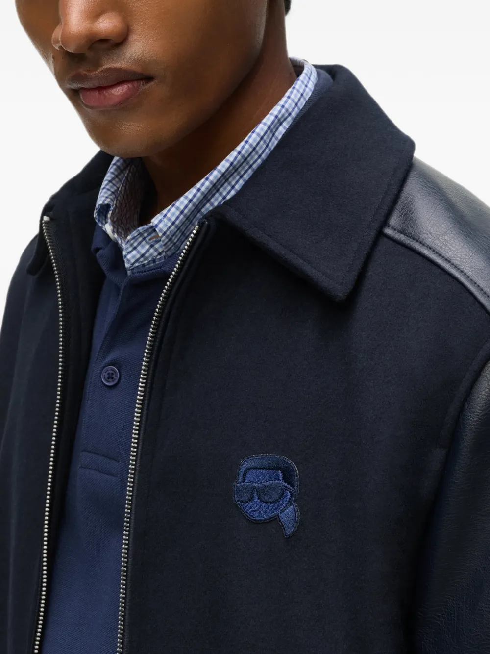 Karl Lagerfeld Ikon bomberjack Blauw