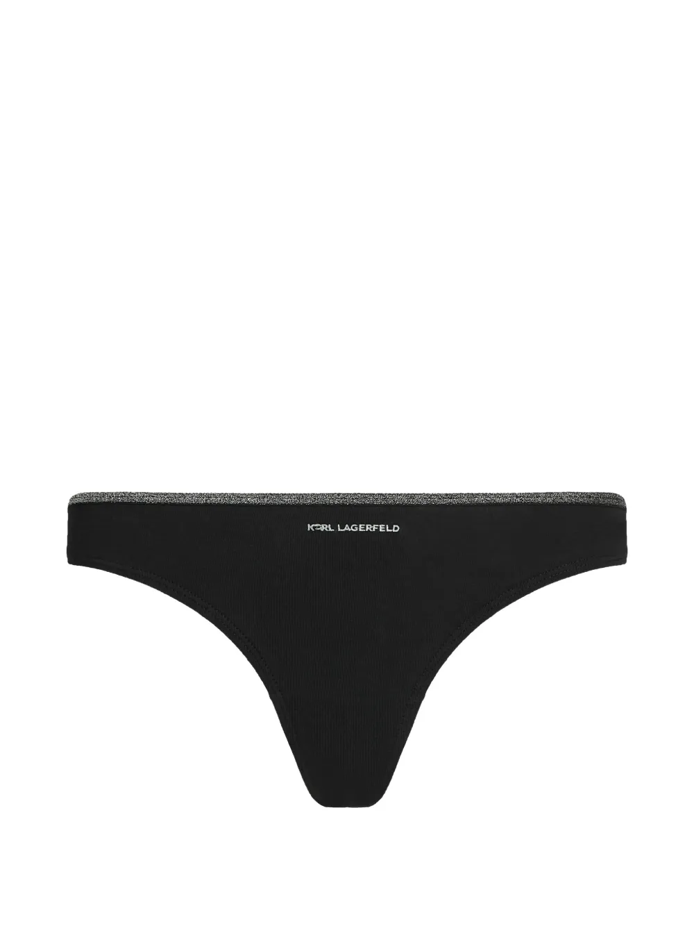 Karl Lagerfeld Drie Ikon string met glitters Zwart
