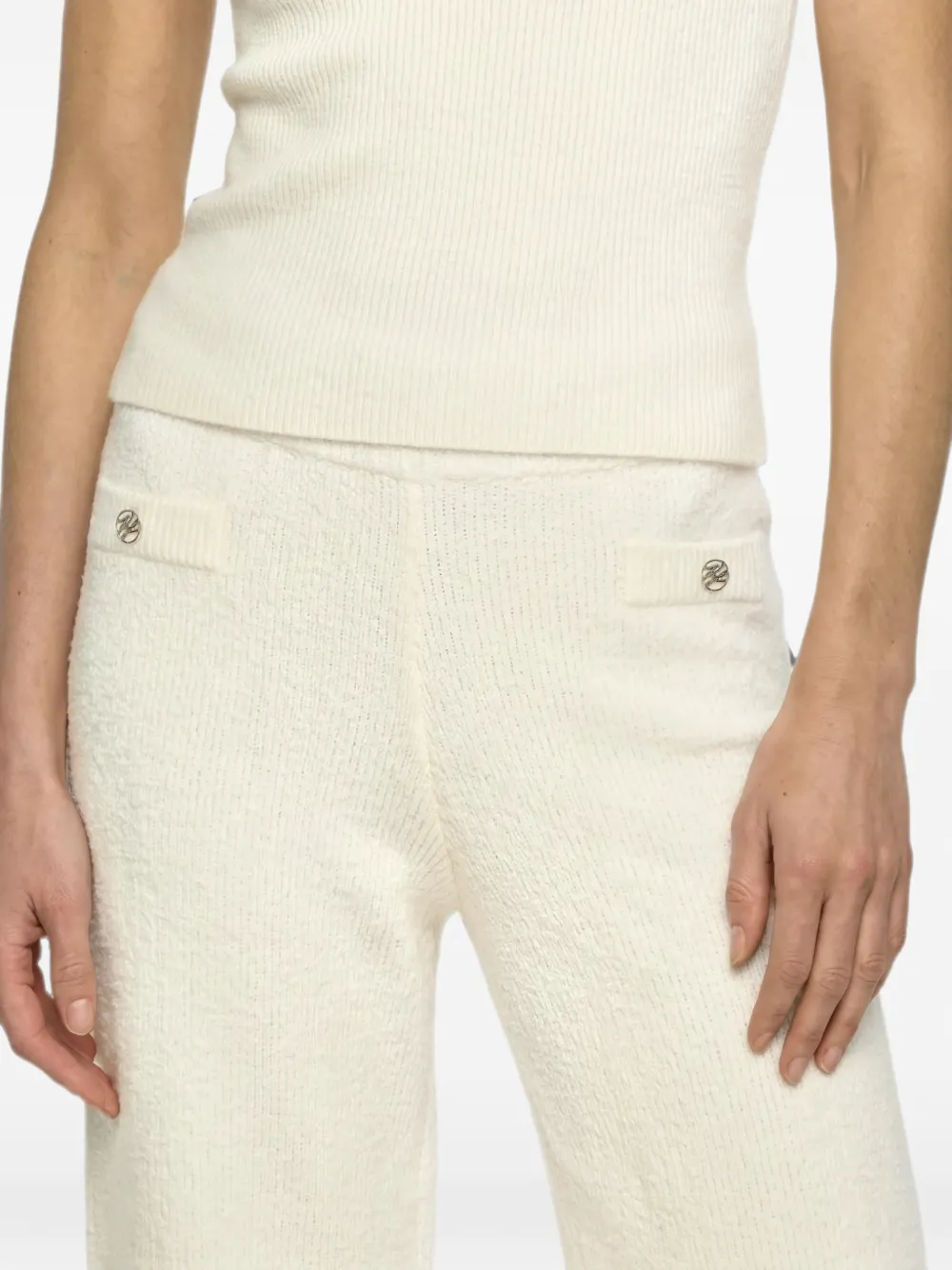 Karl Lagerfeld Pluizige loungebroek Beige
