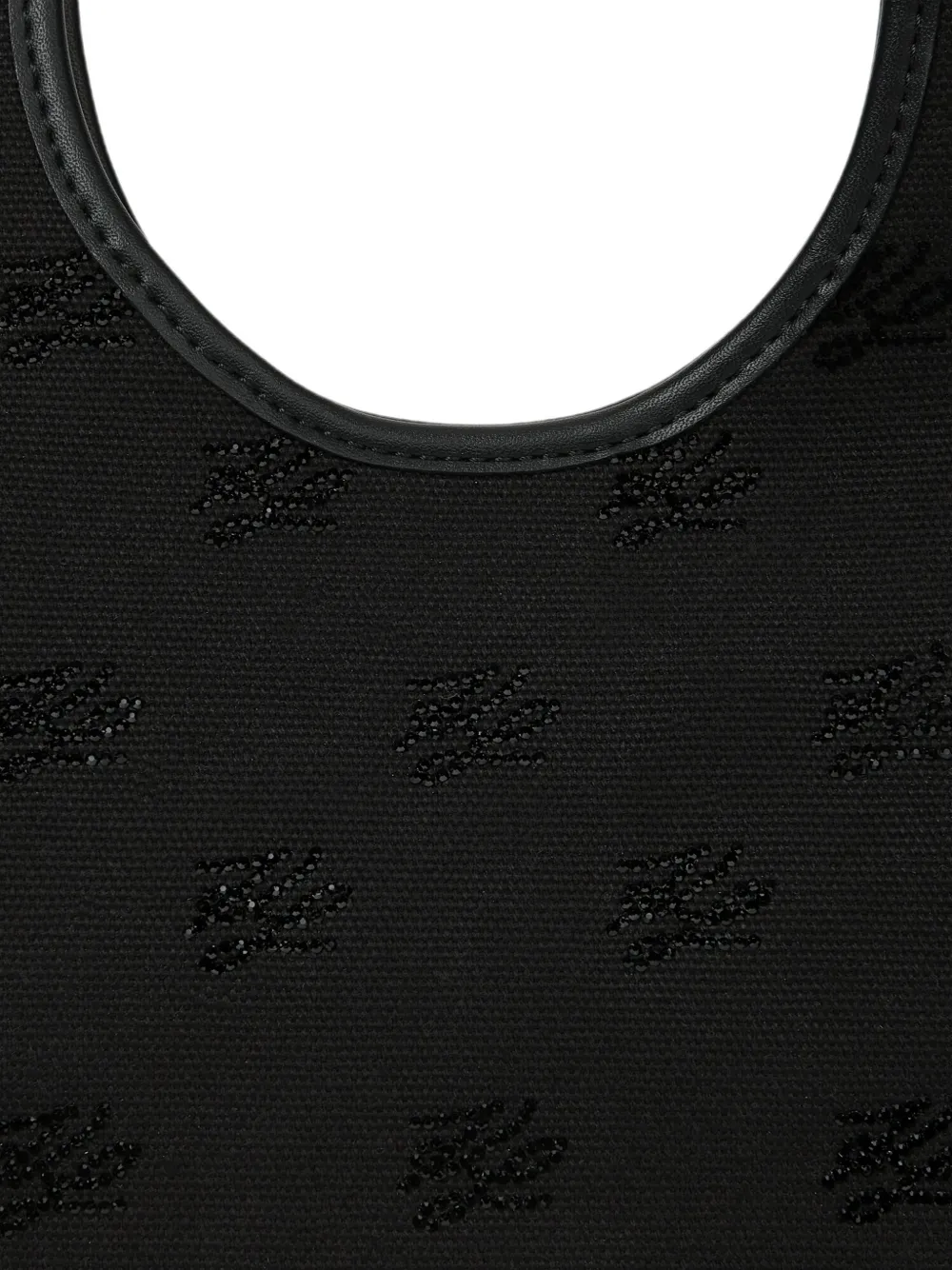 Karl Lagerfeld Kleine K Autograph shopper met print Zwart
