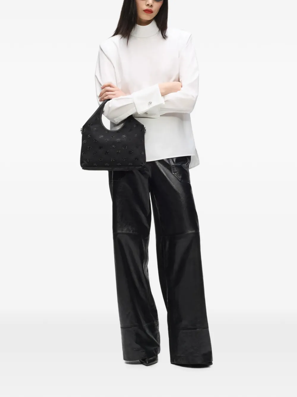 Karl Lagerfeld Kleine K Autograph shopper met print Zwart