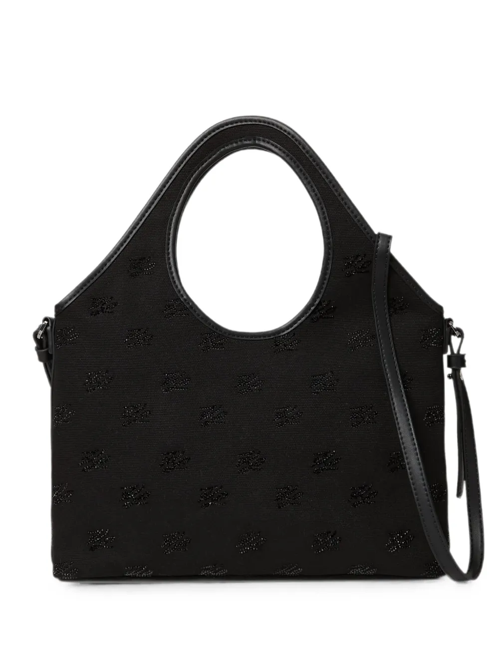 Karl Lagerfeld small K/Autograph all over-print tote bag - Nero