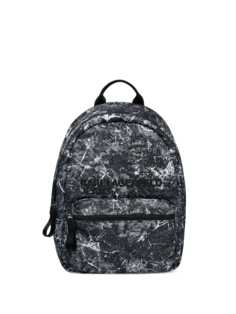 Karl Lagerfeld Jeans nylon graffiti print backpack