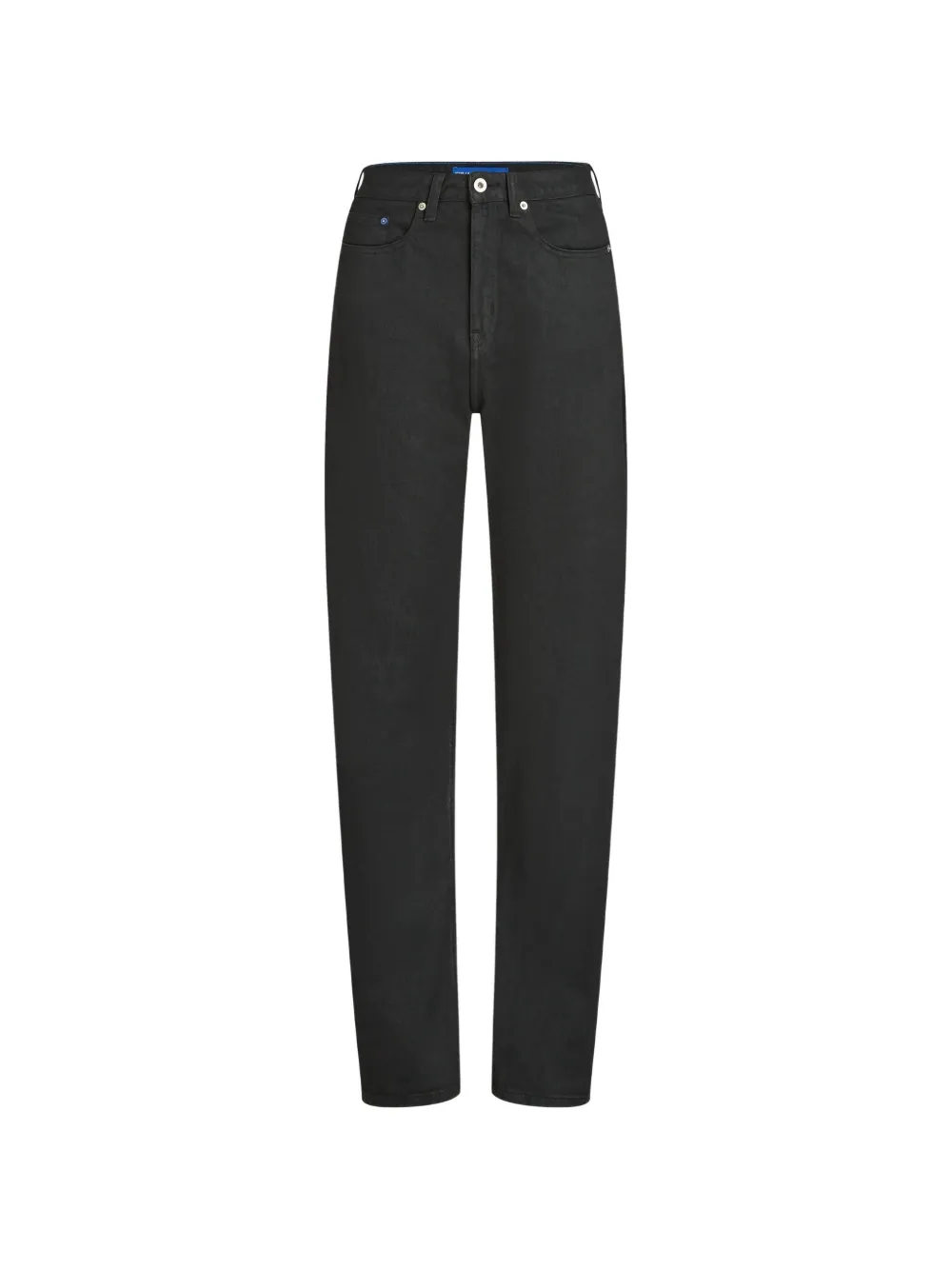 Karl Lagerfeld Jeans Beschichtete Jeans mit hohem Bund - Schwarz