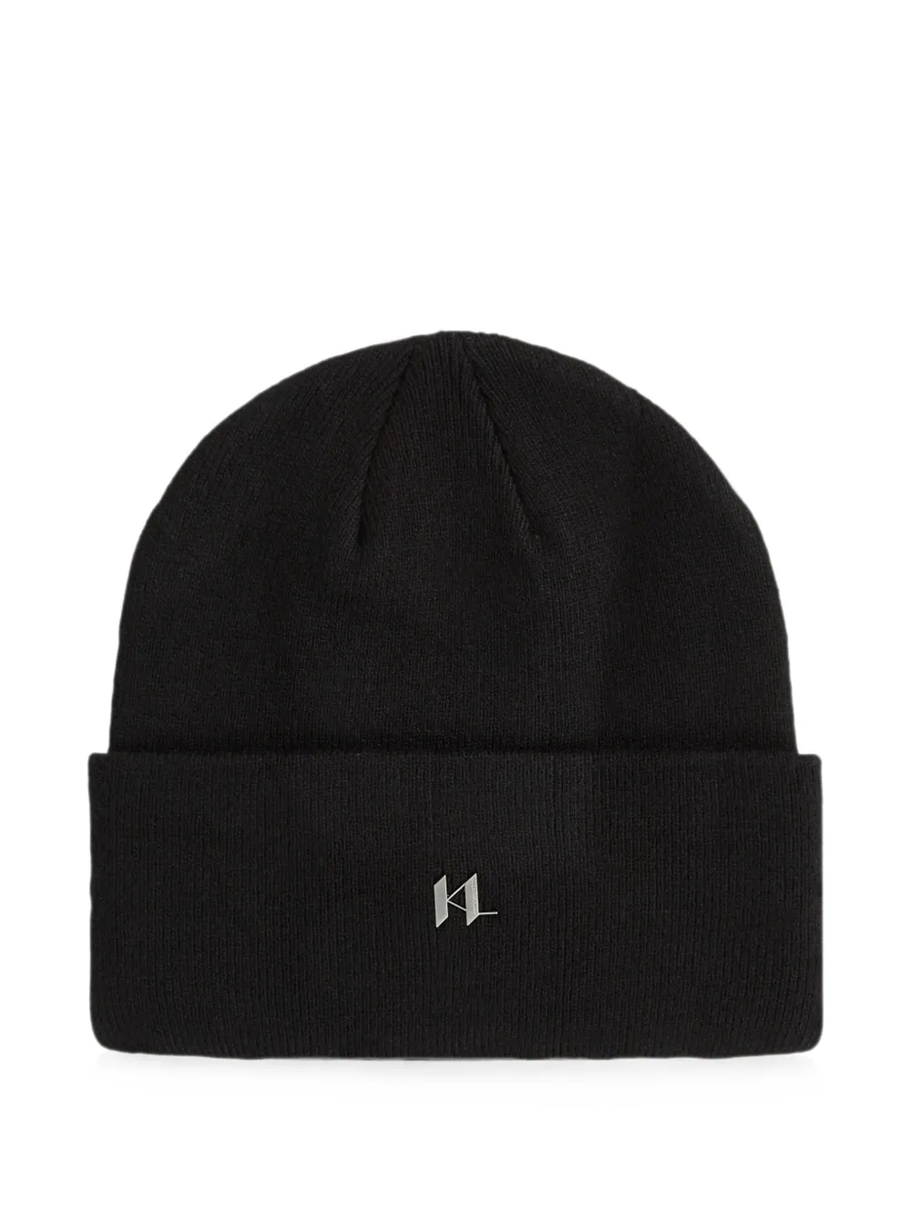 Karl Lagerfeld Berretto con monogramma - Nero