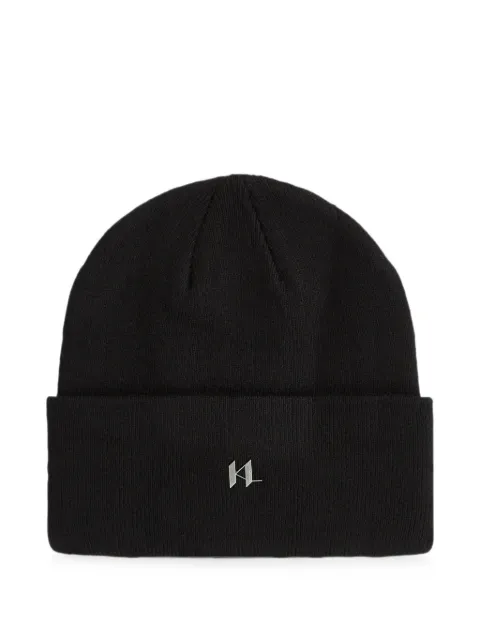 Karl Lagerfeld monogram knit beanie 