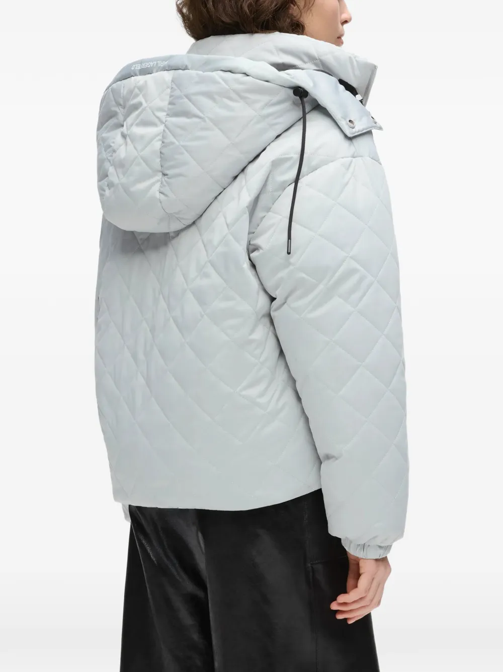 Karl Lagerfeld Ikon gewatteerd donsjack Grijs
