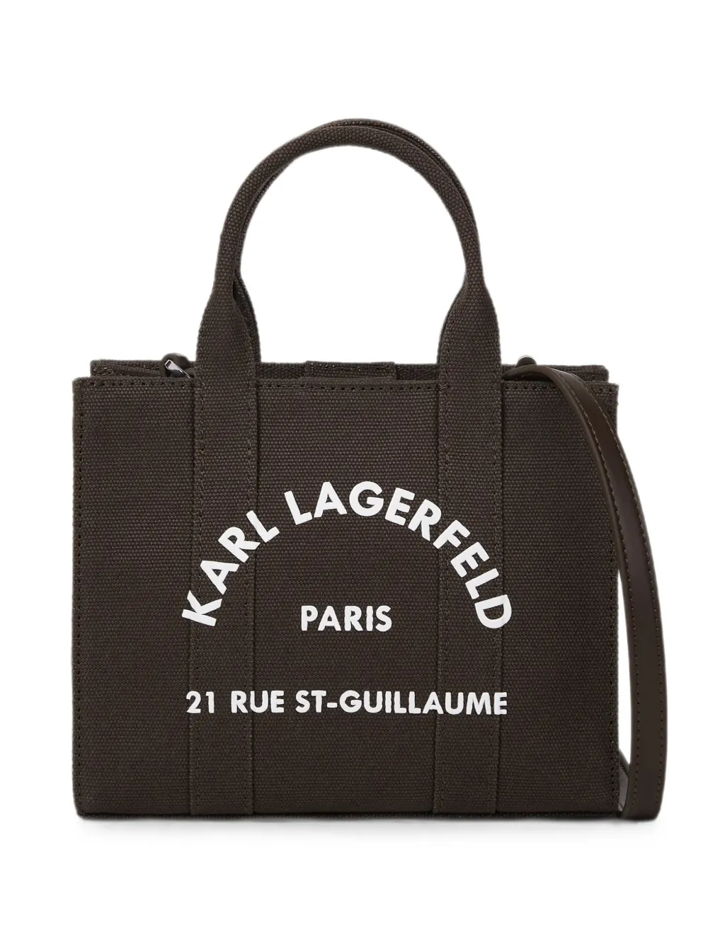 Karl Lagerfeld Mini Rue St-guillaume Tote Bag In Brown
