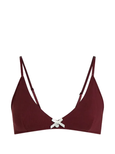 Karl Lagerfeld Autograph pointelle bralette