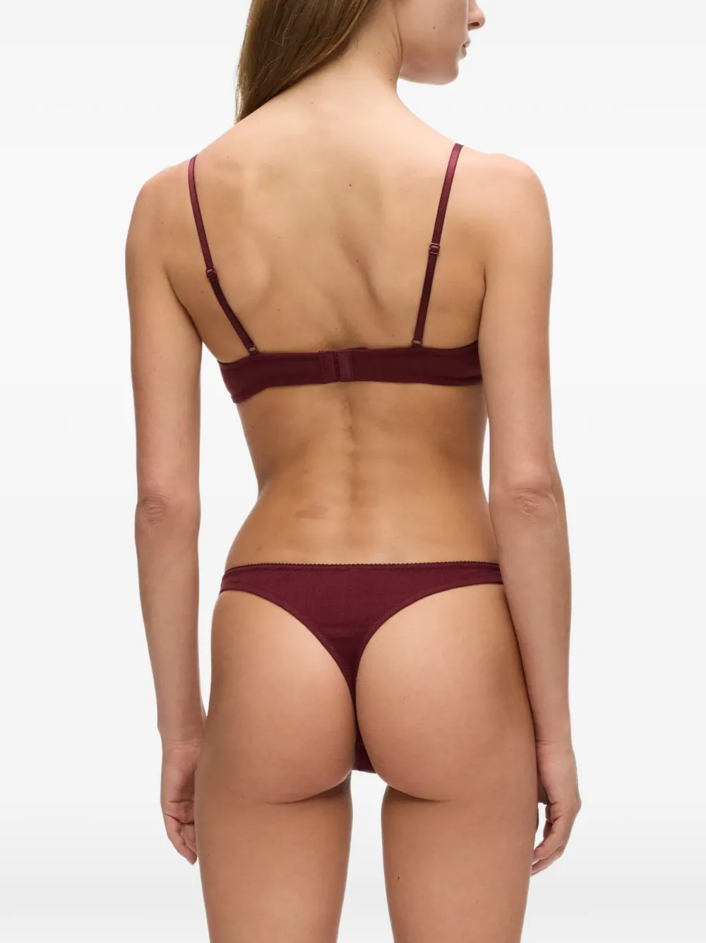 Karl Lagerfeld Autograph pointelle bralette Rood