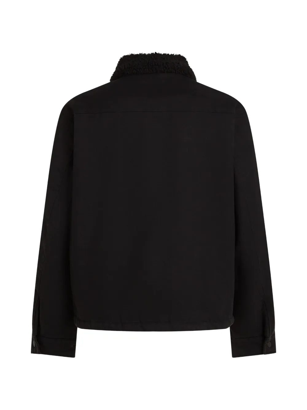 Karl Lagerfeld Jeans coated cotton jacket Zwart