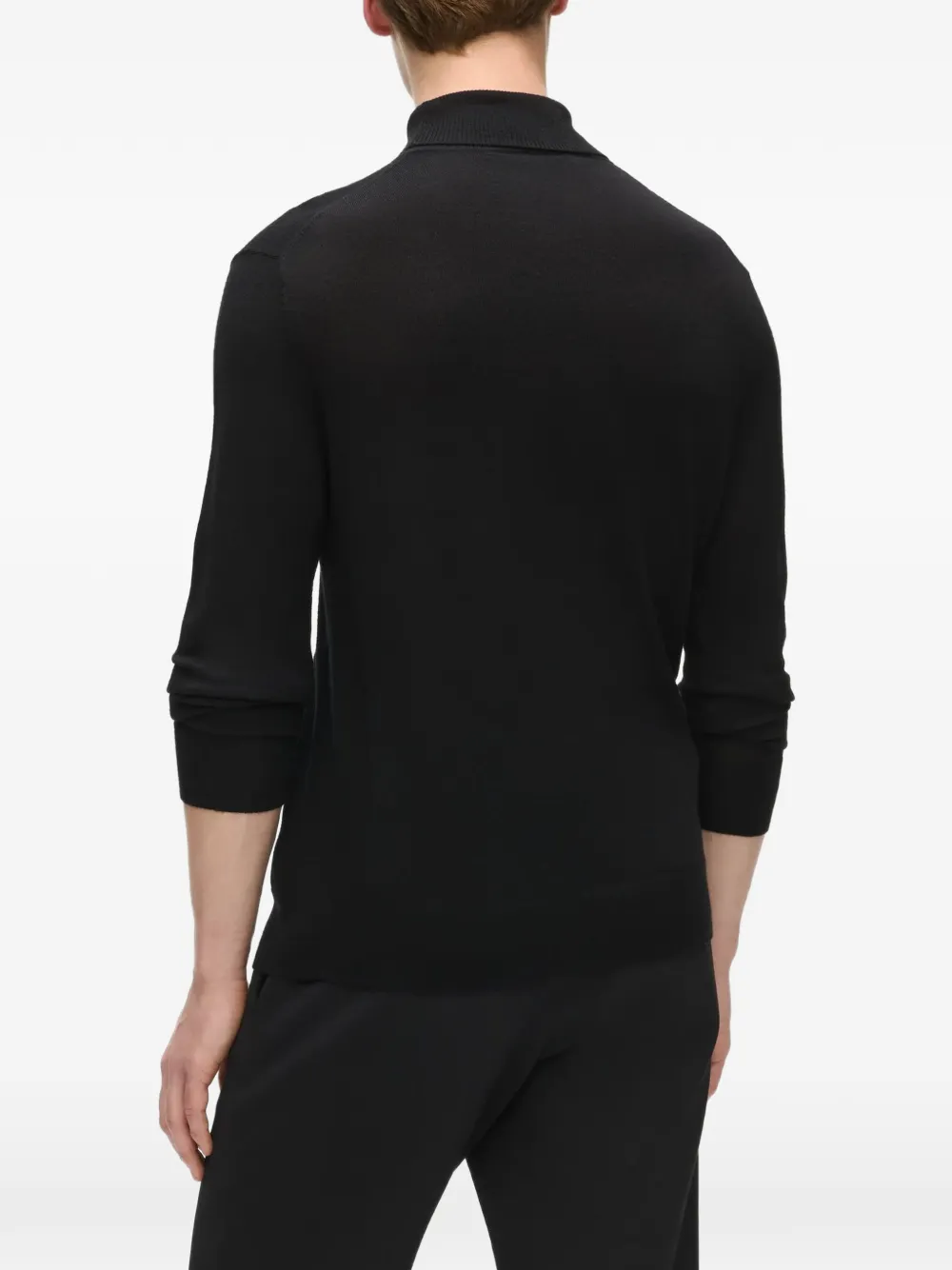 Karl Lagerfeld Wollen coltrui met monogram Zwart