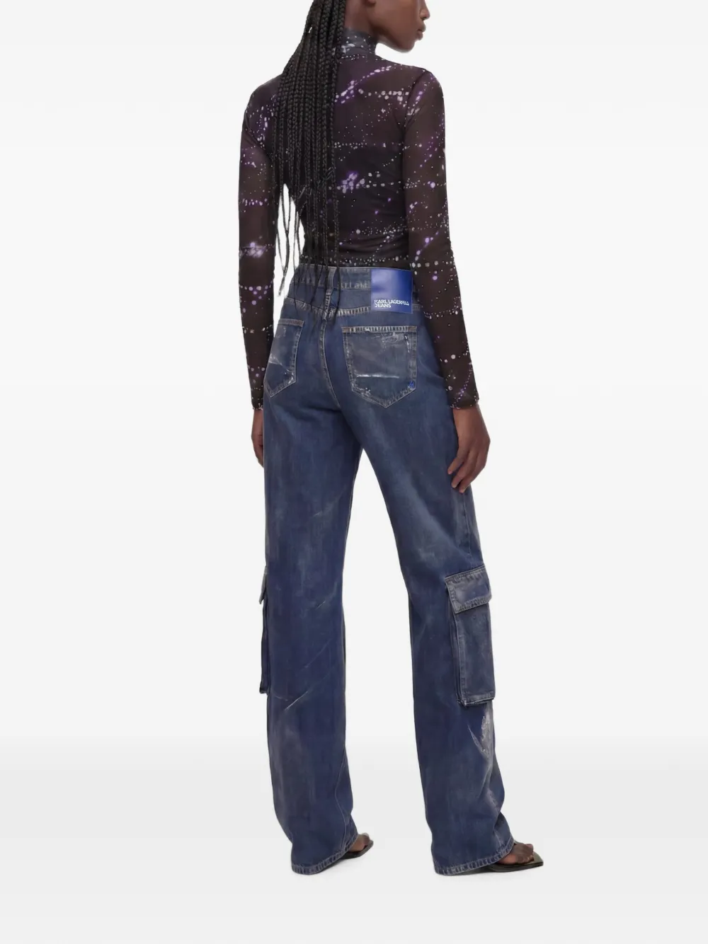 Karl Lagerfeld Jeans Cargo broek Blauw