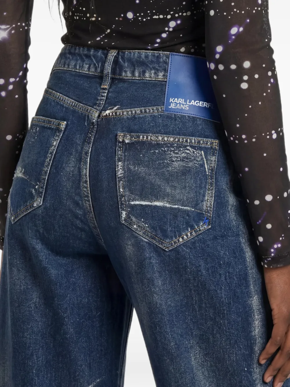 Karl Lagerfeld Jeans Cargo broek Blauw