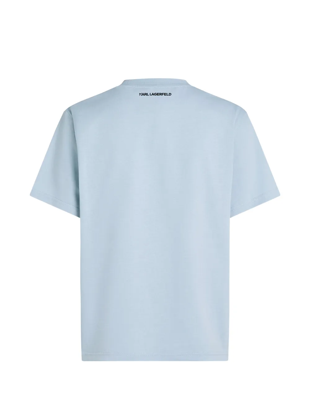 Karl Lagerfeld Ikon Choupette sketch T-shirt Blauw