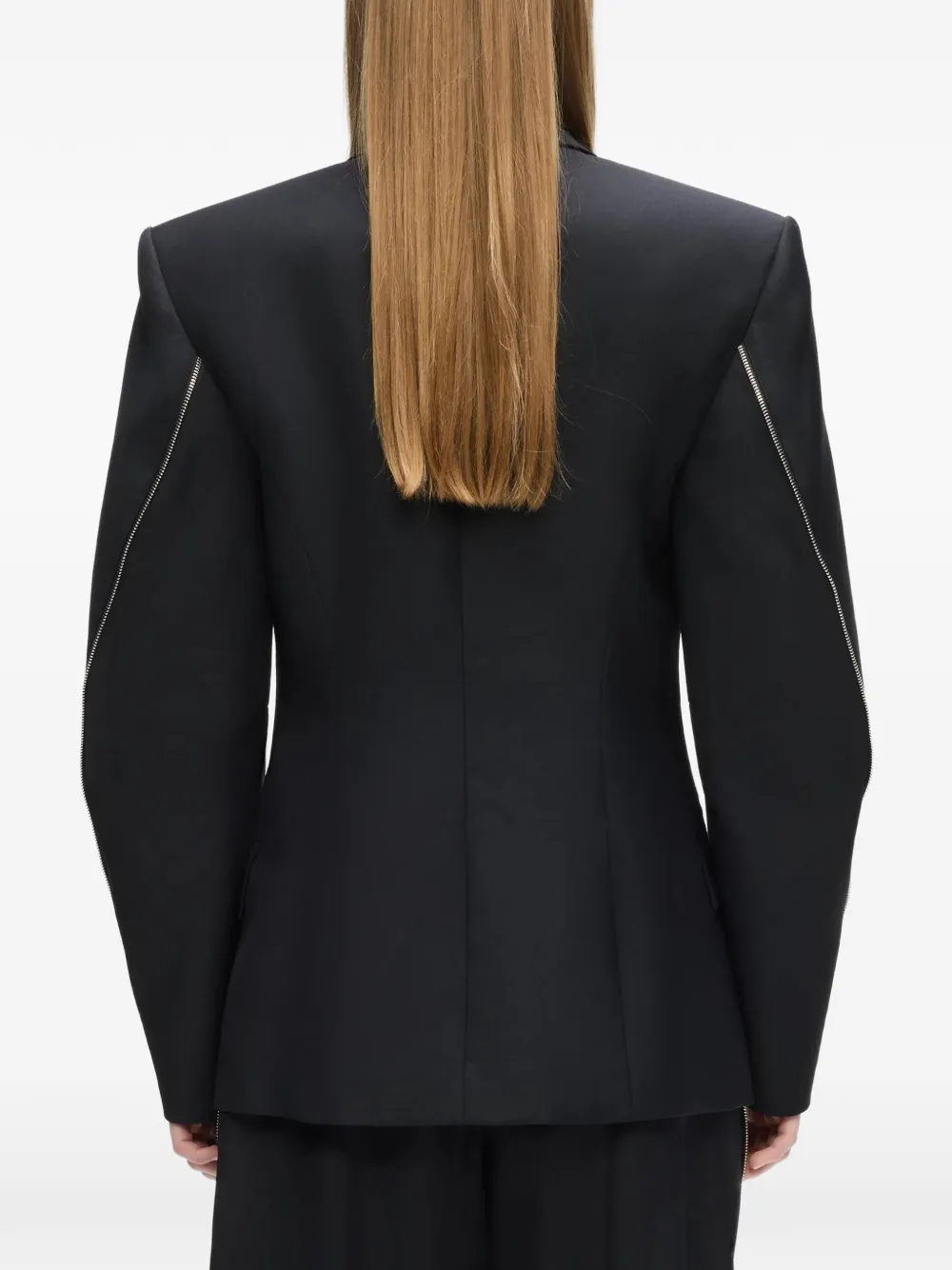 Karl Lagerfeld Blazer met ritsdetail Zwart